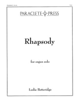 Rhapsody Organ sheet music cover